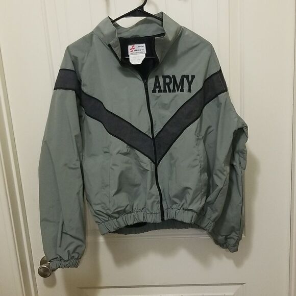 US Army PT Physical Fitness IPFU Uniform Jacket Gray Mens XSmall Reg, Wmn's Med - Picture 3 of 7